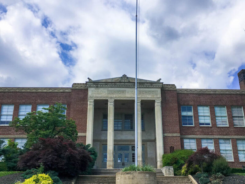 FOR LEASE: 7,720 sf Office in the Beautifully Restored Historic Former Tyson Junior High School